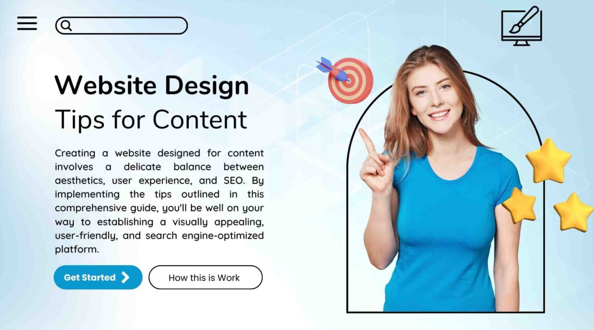 website design tips for content